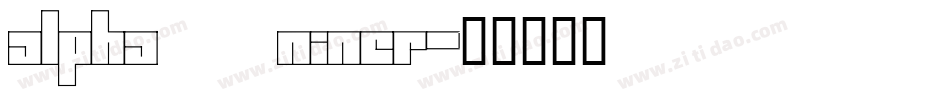 Alpha  Niner字体转换
